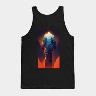 Sci-Fi astronaut Retro Vintage Design Tank Top